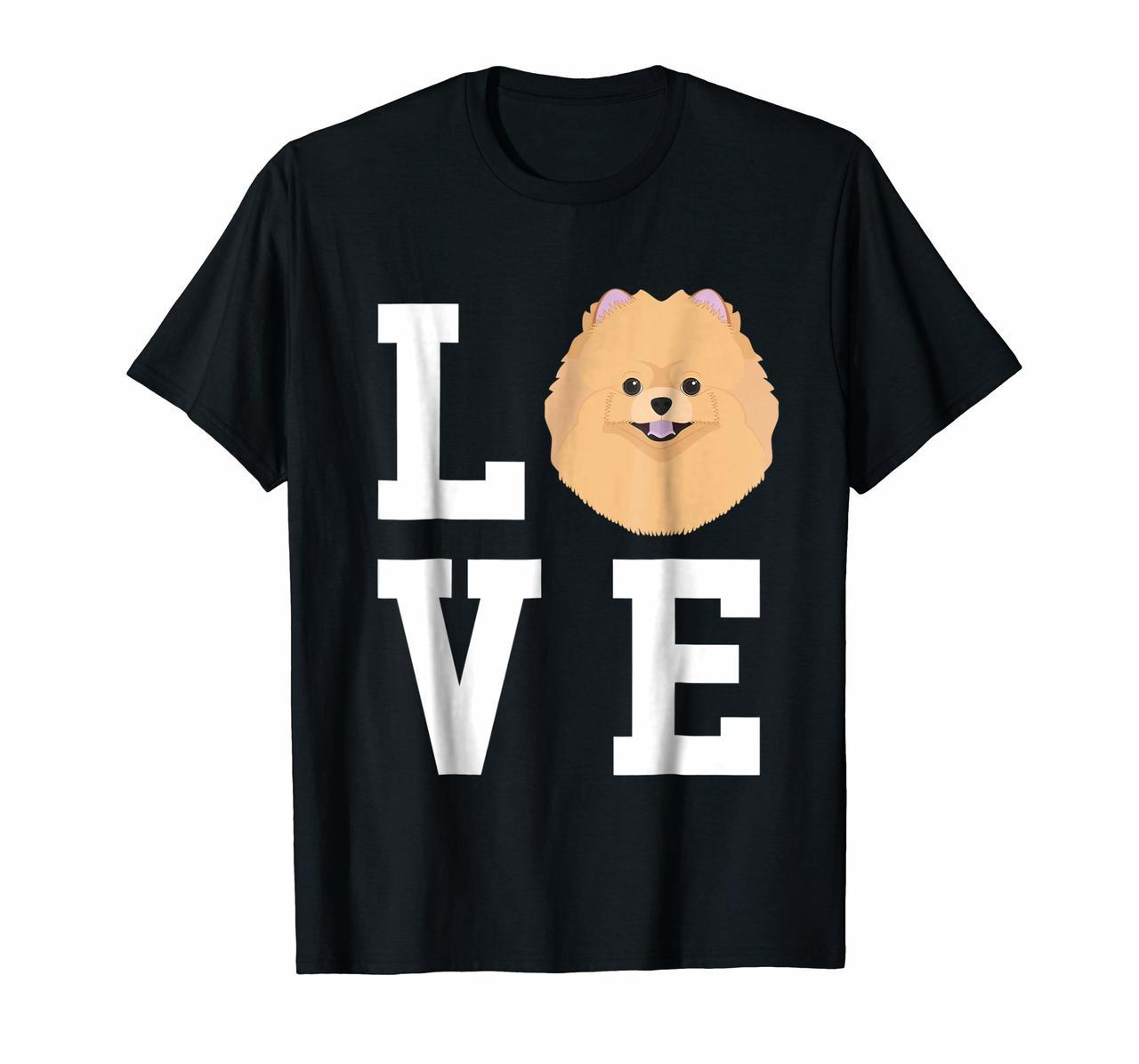 I Love My Dog - Pomeranian Dog Lover T-Shirt Hoodies
