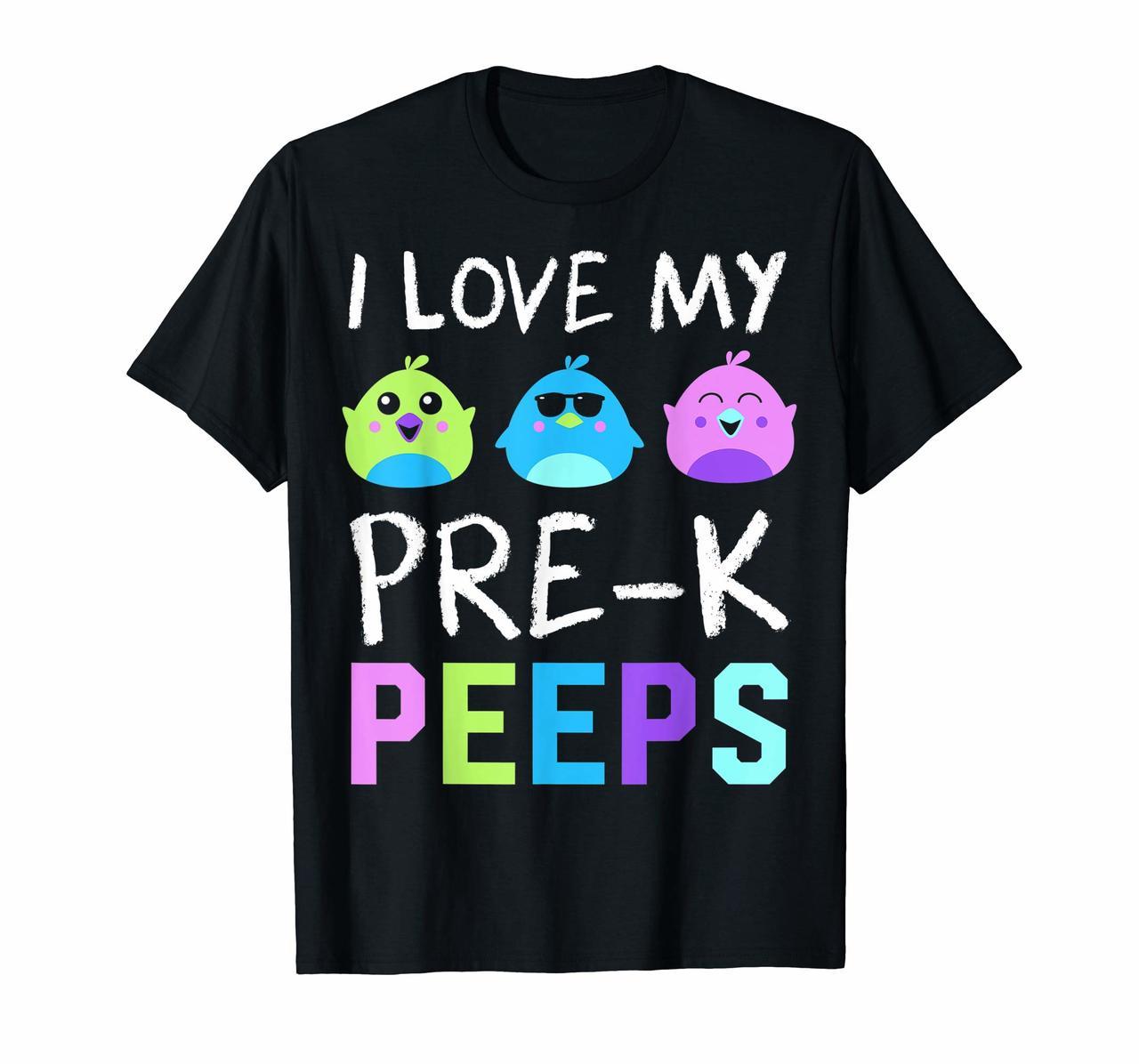 I Love My Pre K Peeps Teacher Easter T-Shirt Hoodies