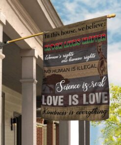 In This House We Believe - Black Lives Matter Flag THB2140F1