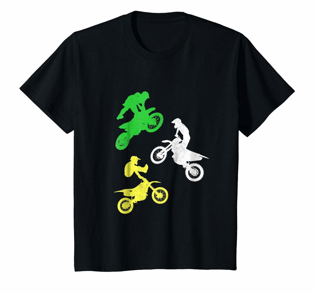 Kids Dirt Bike Shirt for Boys  Toddler Gift Motocross Tshirt Hoodies
