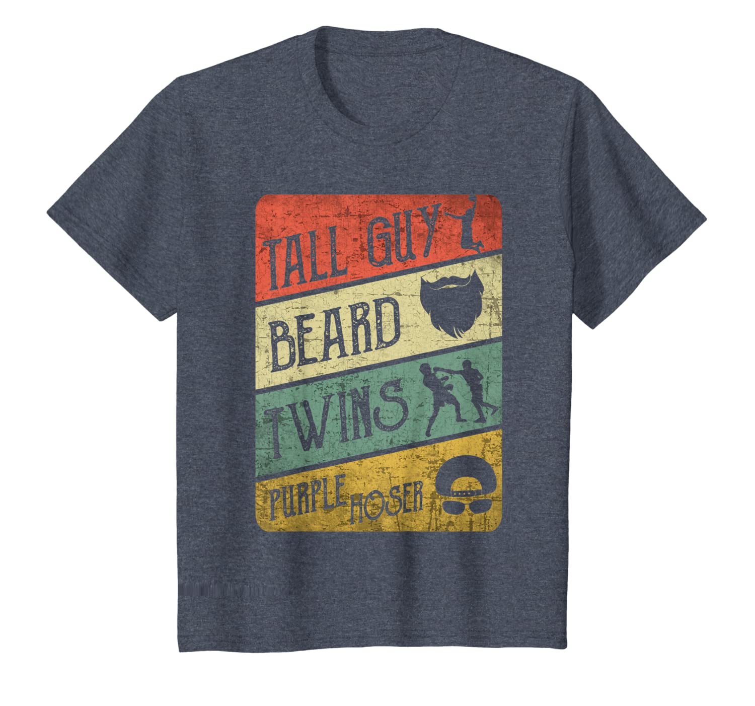 Kids Dude Tall Guy Beard Twins Purple Hoser T-Shirt Hoodies