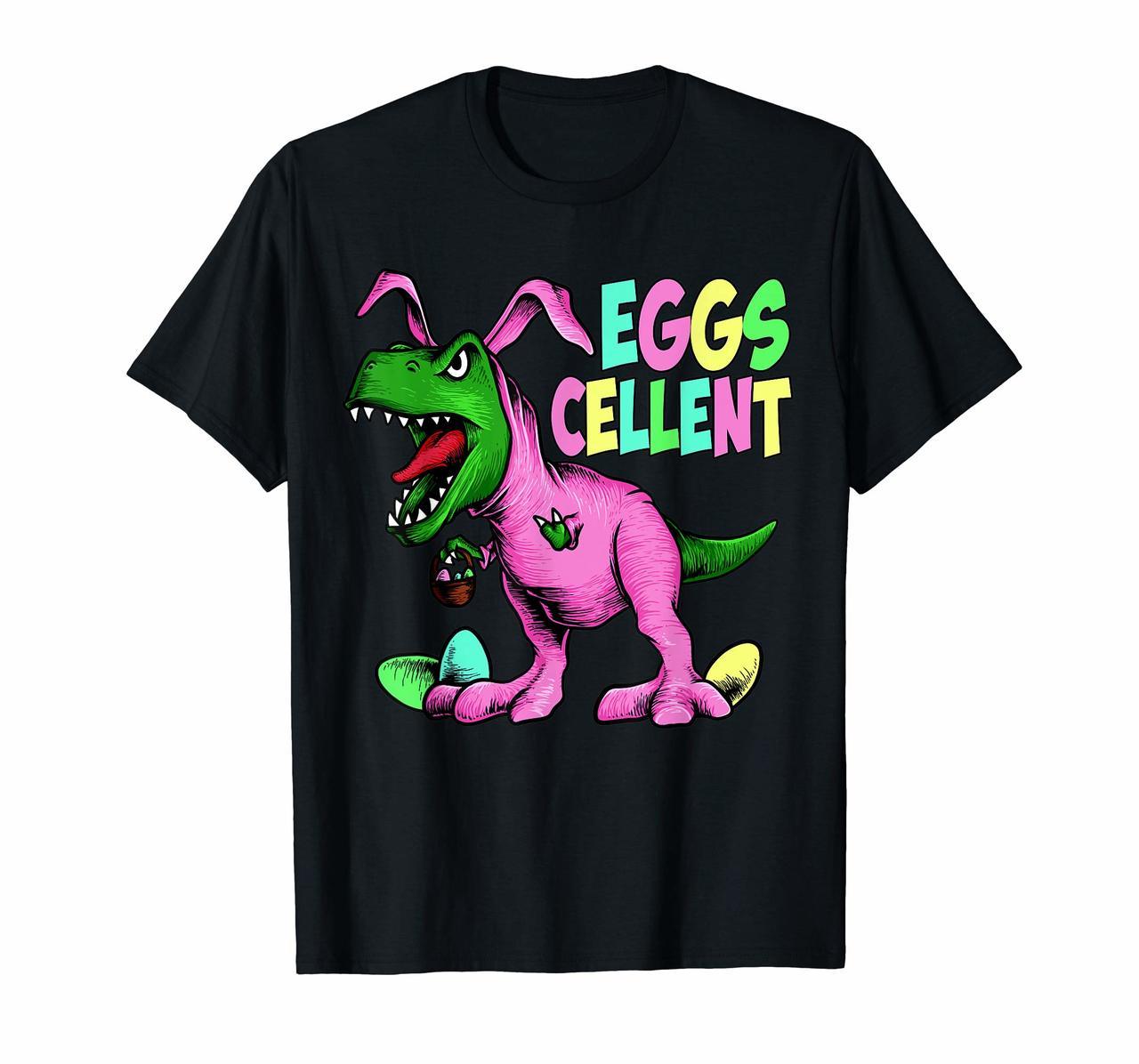 Kids Easter Bunny Dinosaur T Shirt T Rex Boys Girls Gift Hoodies