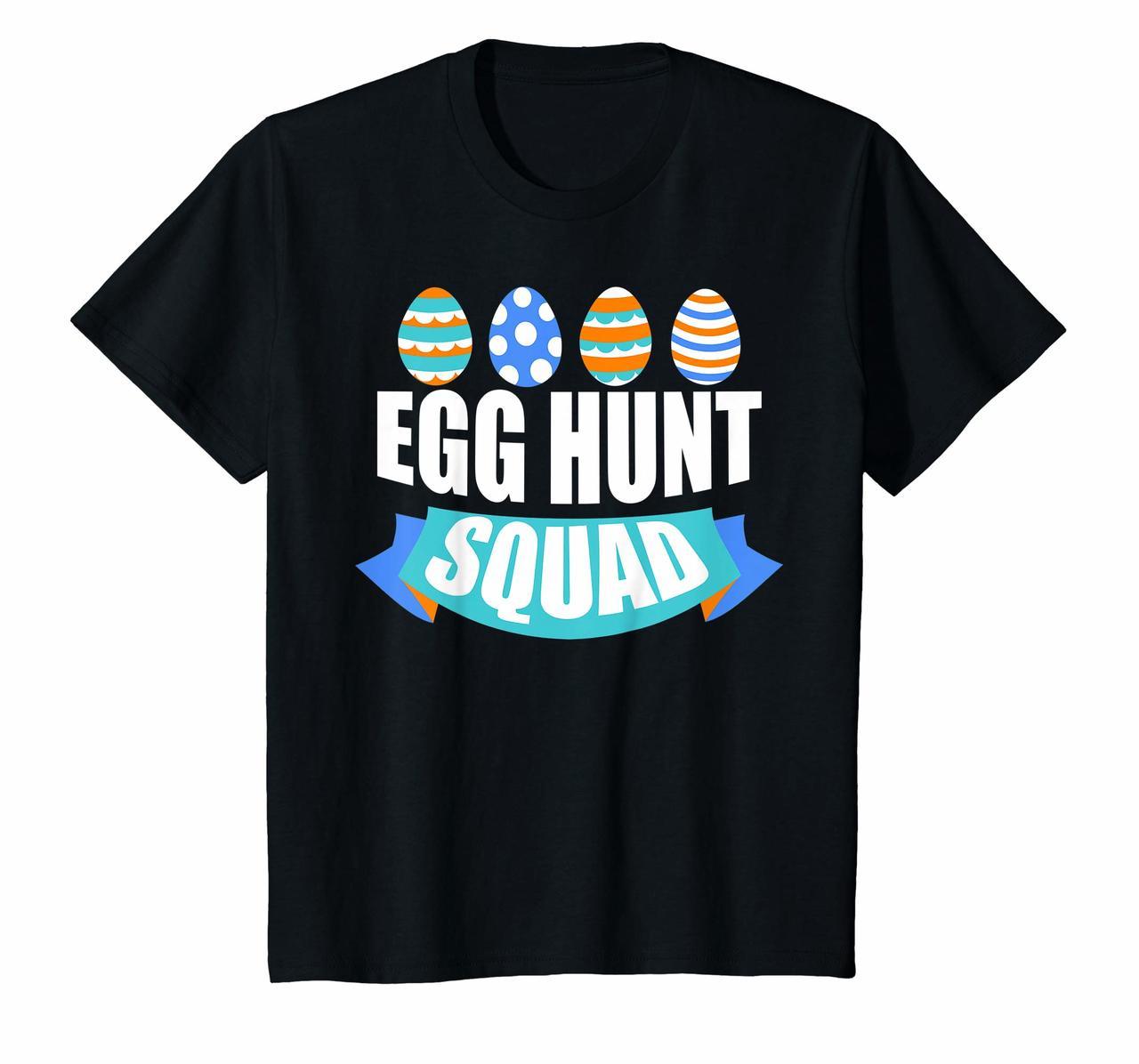 Kids Egg Hunt Squad Boy Shirt Easter Egg Hunting T-shirt Outfit Hoodies