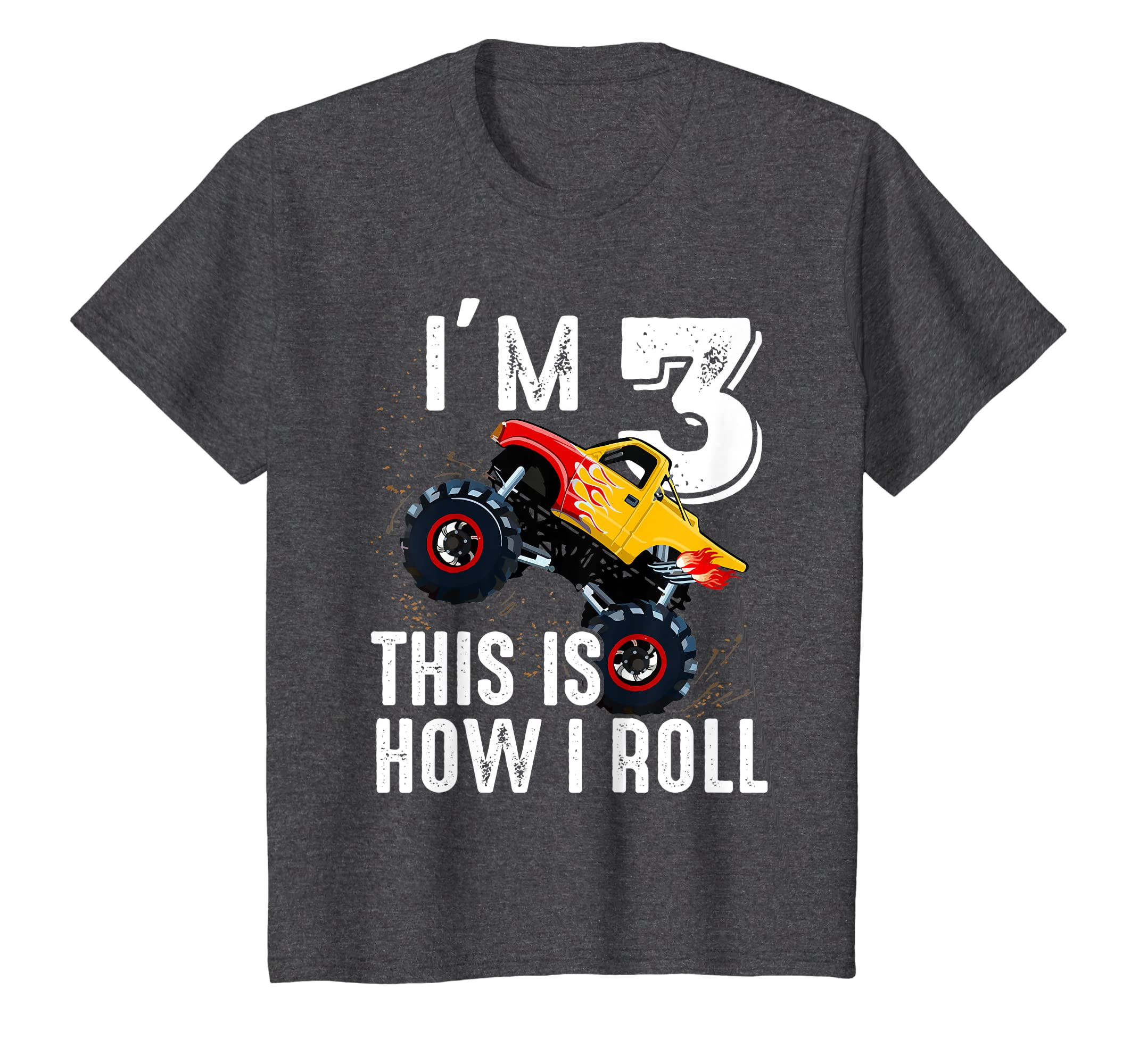 Kids Funny Monster Truck Im 3rd This Is How I Roll Shirt Hoodies