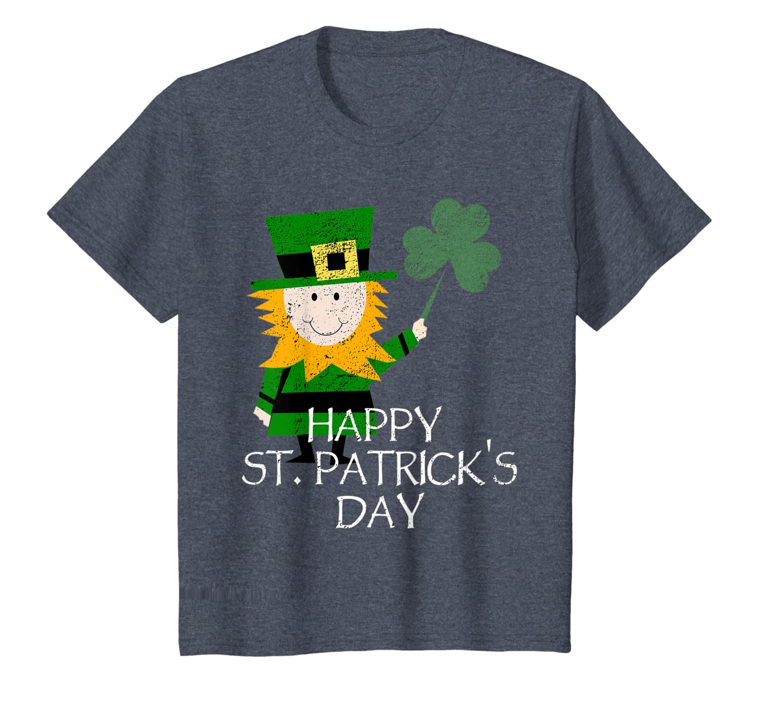 Kids Happy St Patricks Day Cute Leprechaun Boys Girls Gift T-Shirt Hoodies
