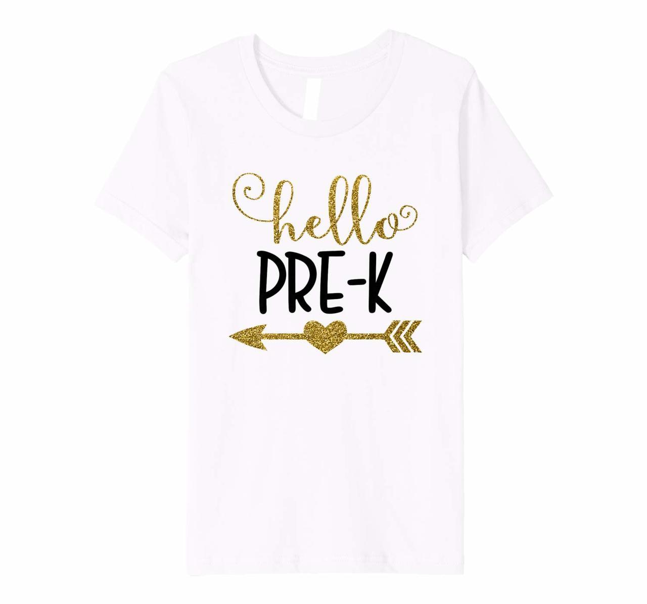 Kids Hello Pre-K - Cute 1st Day of Pre-K Back To School T-shirt Hoodies
