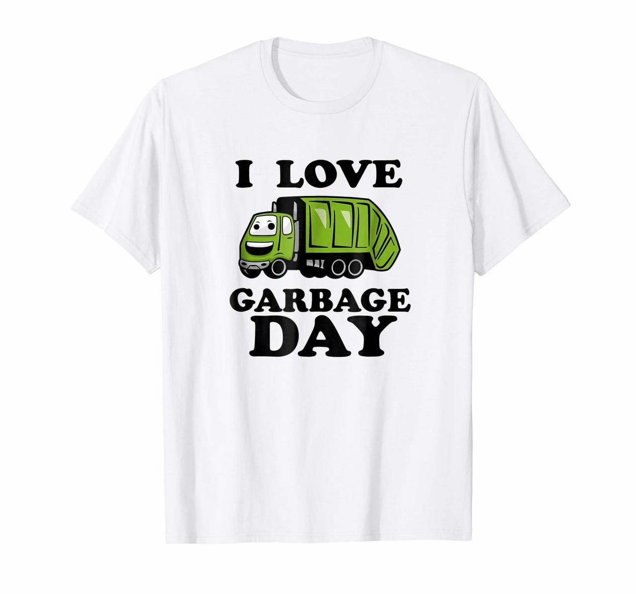 Kids I Love Garbage Day - Little Boys Trash Truck T-Shirt Hoodies