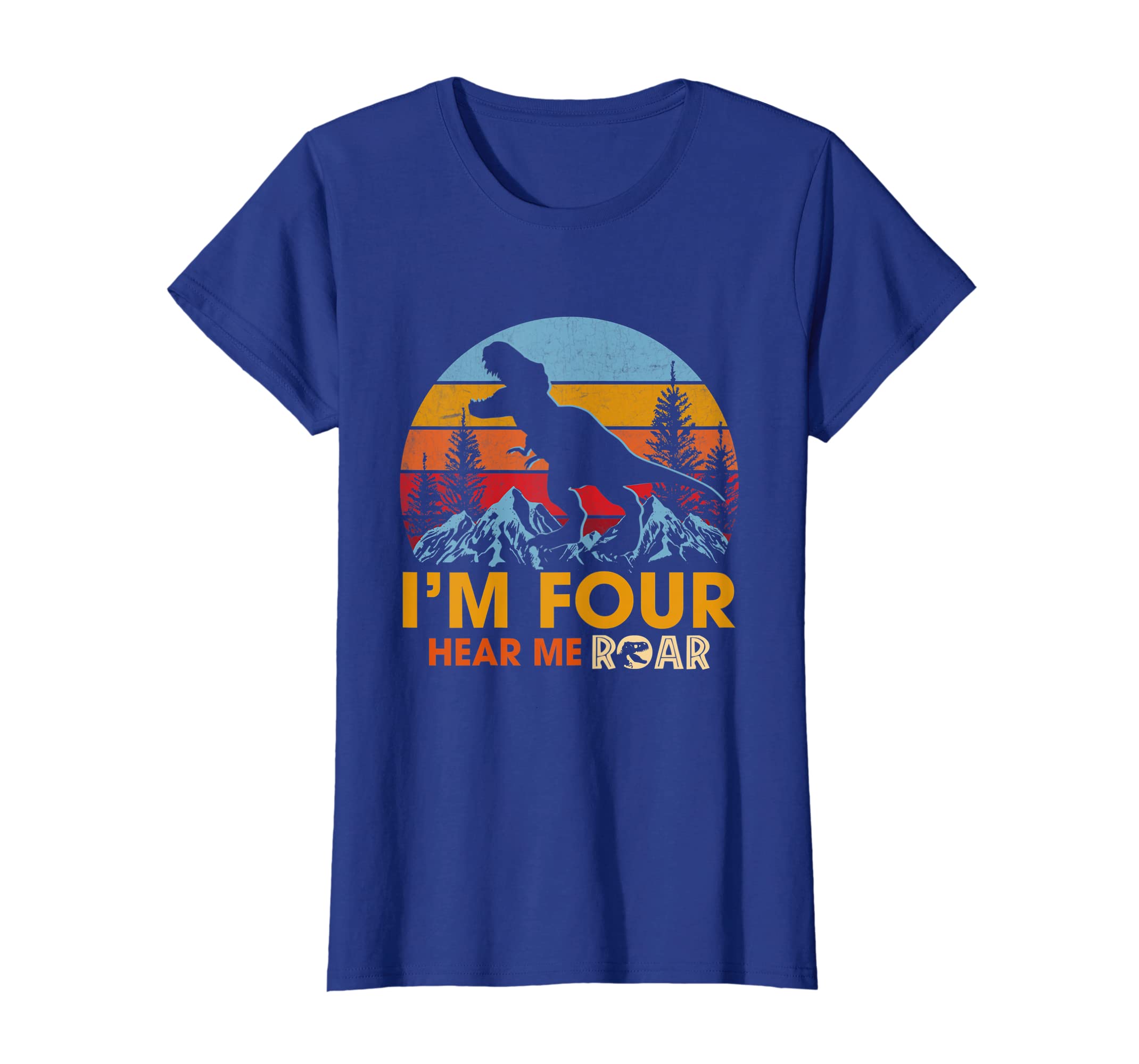Kids Im Four Hear me Roar 4th Birthday Dinosaur Shirts Boy link Hoodies