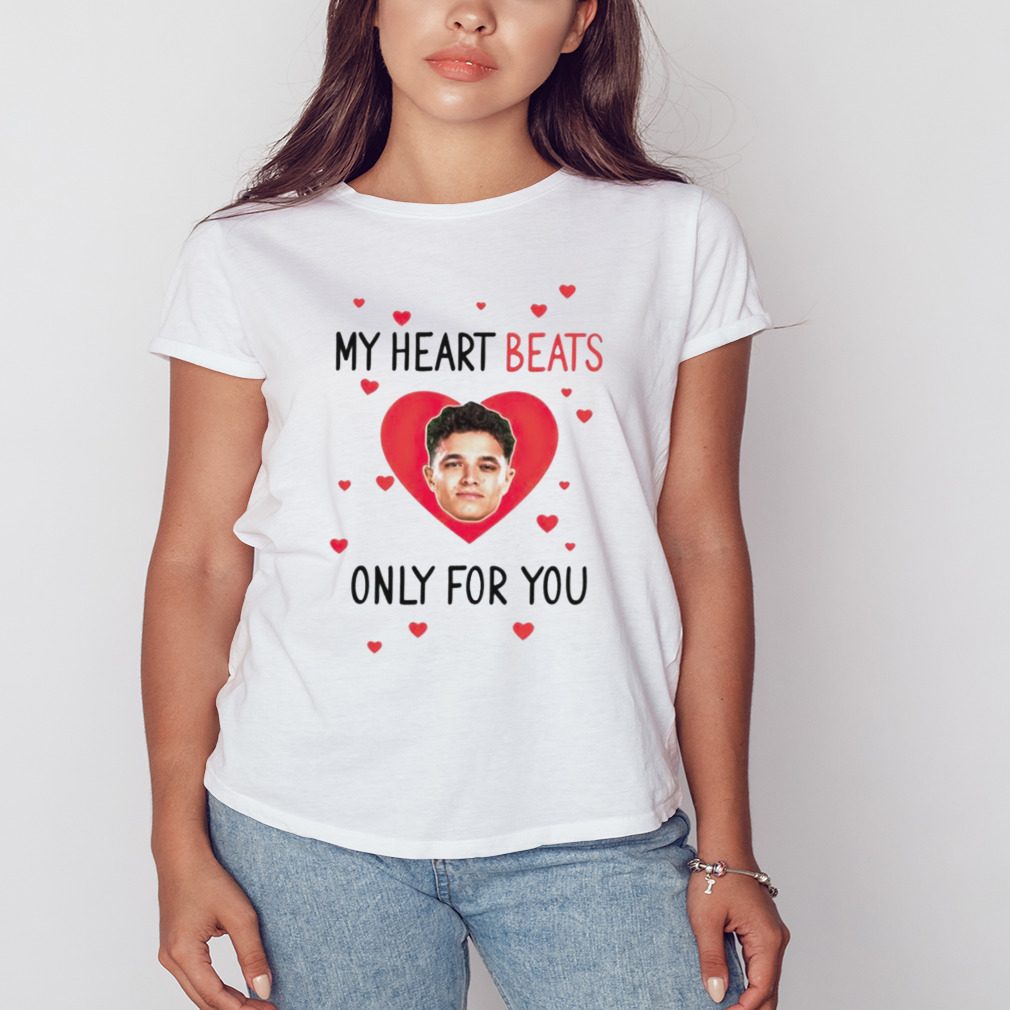 Lando Norris my heart beats only for you shirt