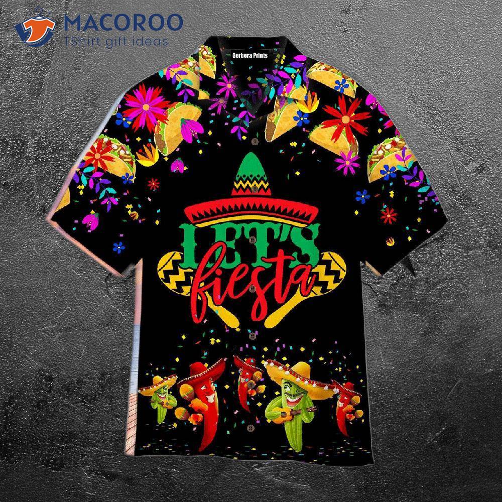 Let's Celebrate Cinco De Mayo In Black And Red Hawaiian Shirts!