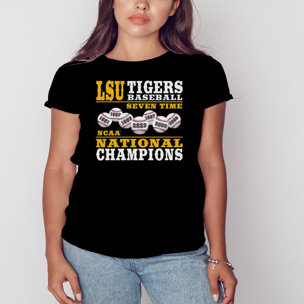 LSU Tigers Baseball Seven Time 2023 NCAA National Champions shirt
