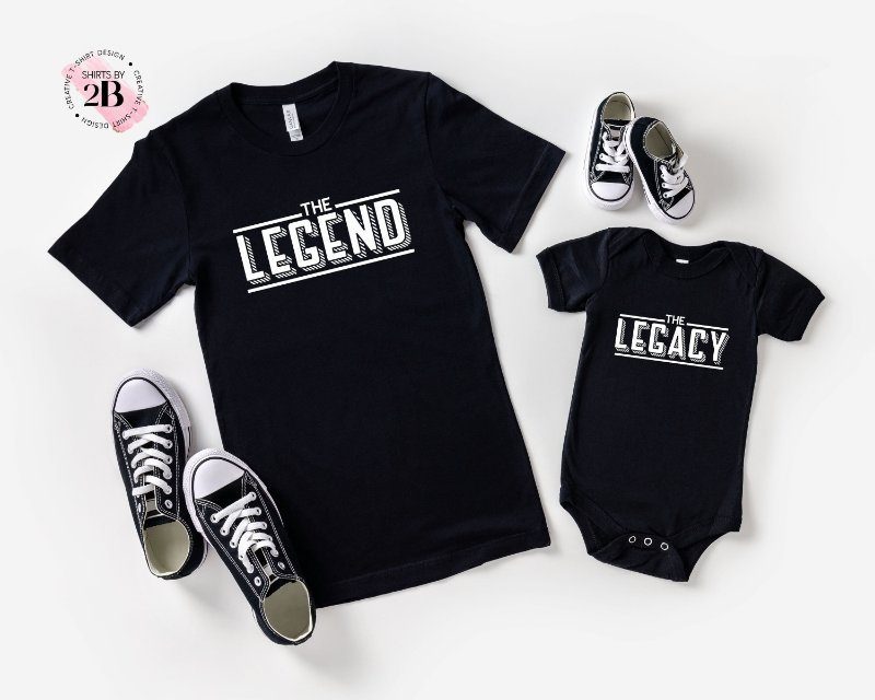Matching Father And Son Shirt, The Legend The LegacyShirt
