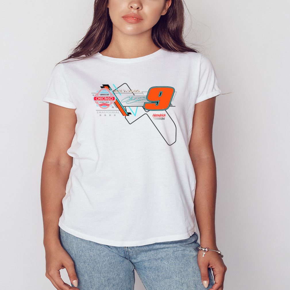 Men's Chase Elliott Hendrick Motorsports Team Collection White 2023 Grant Park 200 T-Shirt
