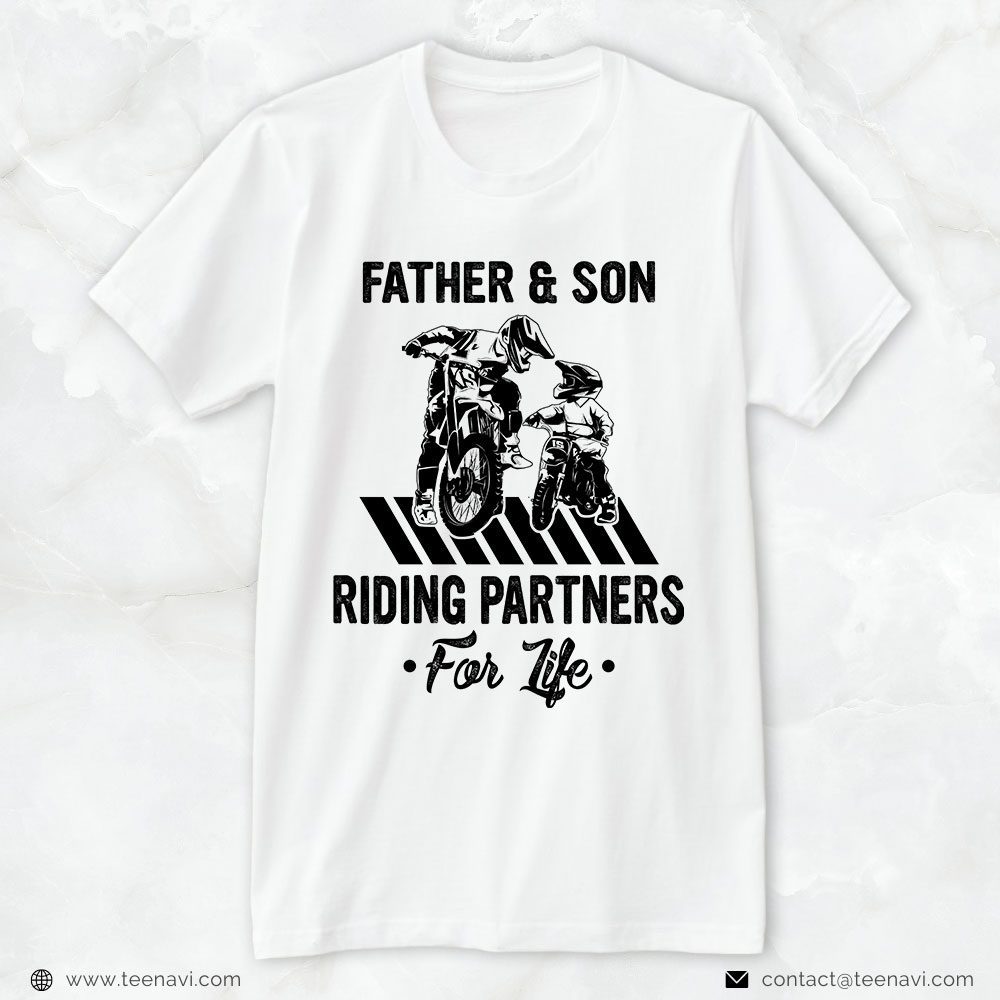 Motocross Dad Shirt, Father And Son Riding Partners For LifeShirt