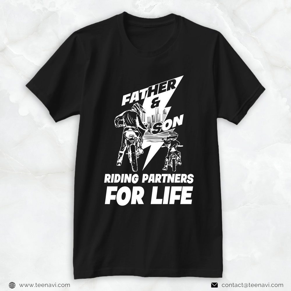 Motocross Dad Shirt, Father And Son Riding Partners For LifeShirt