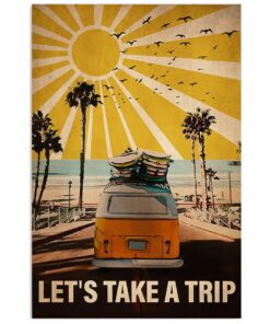 Motorhome Take A Trip Gift For Sand Beach Sea Lover Poster