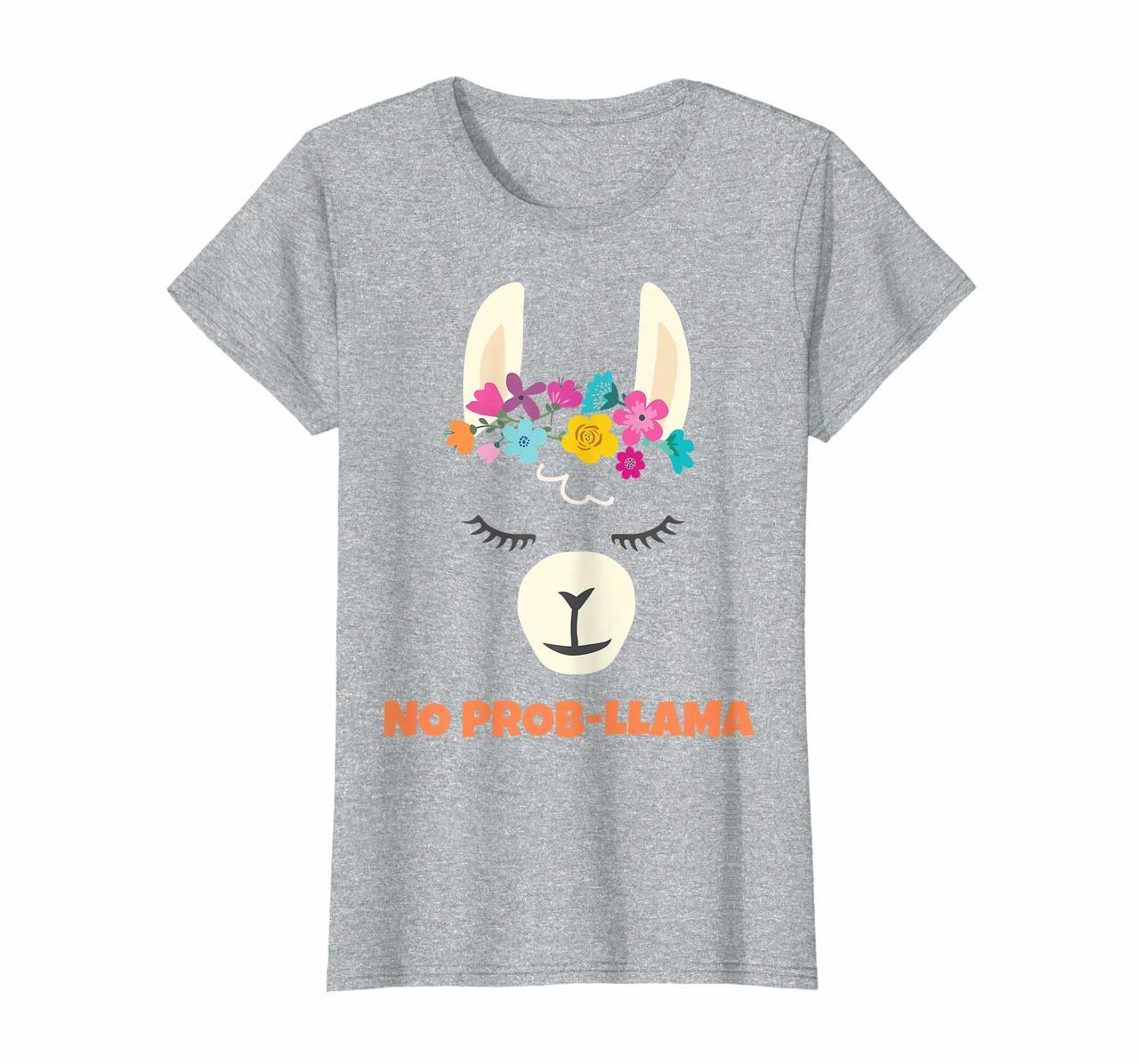No Prob Llama Shirt For Women Girls Alpaca Mothers Day Gift Hoodies