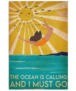 Ocean Is Calling Gift For Sand Beach Sea Lover Poster