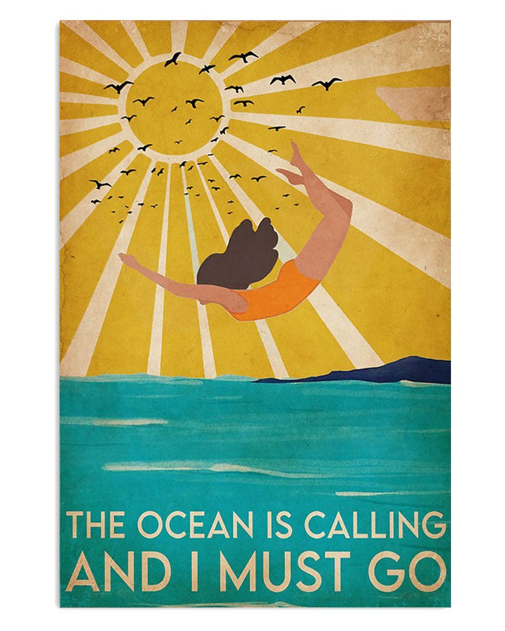 Ocean Is Calling Gift For Sand Beach Sea Lover Poster