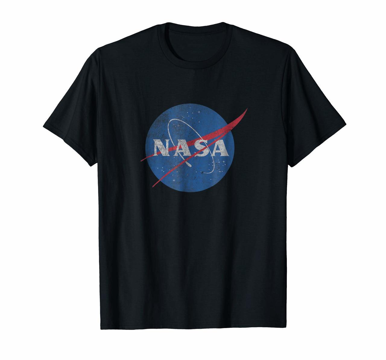 Official NASA Vintage Look Textured Logo  Insignia Tshirt Hoodies