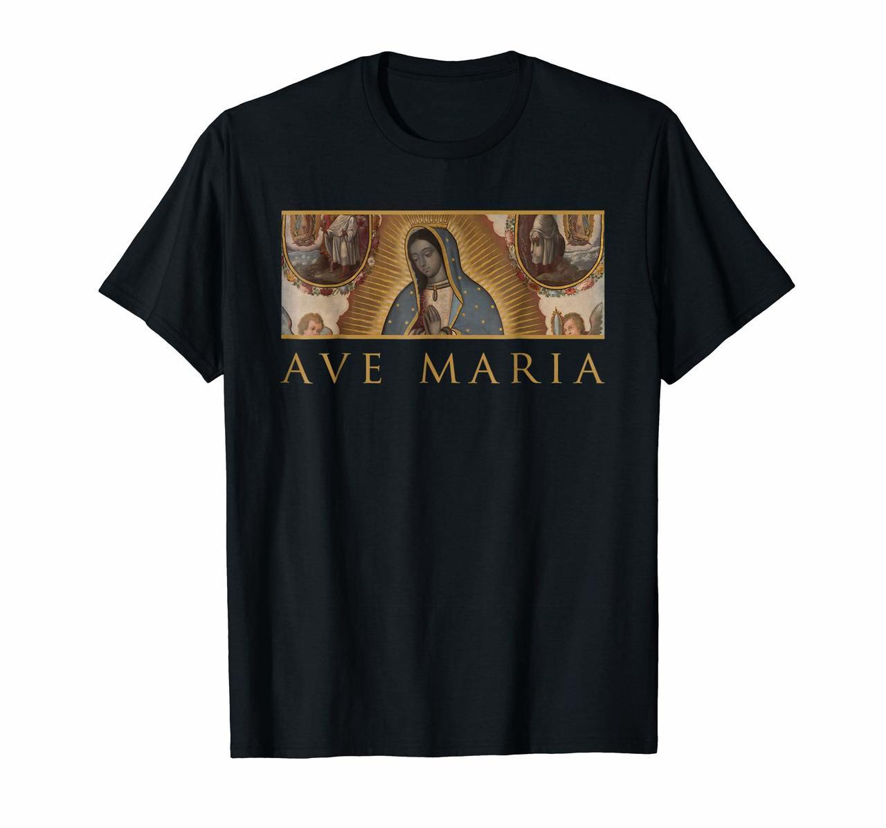 Our Lady of Guadalupe Shirt Catholic Ave Maria Mary Hoodies