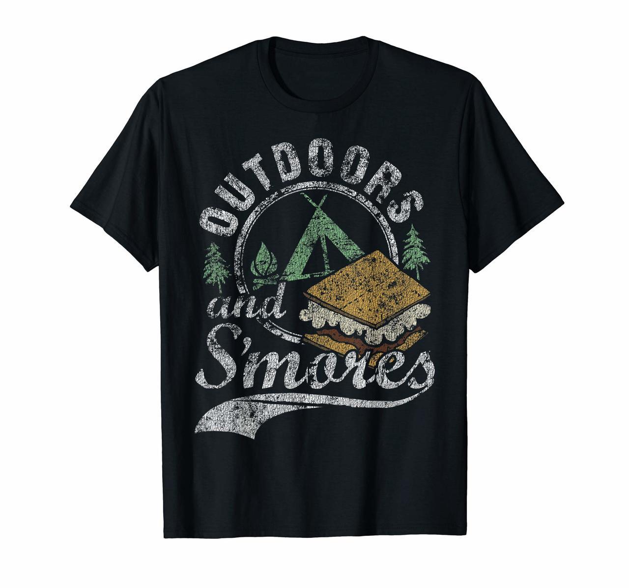 Outdoors  Smores Funny Campfire Camping Distressed T-Shirt Hoodies