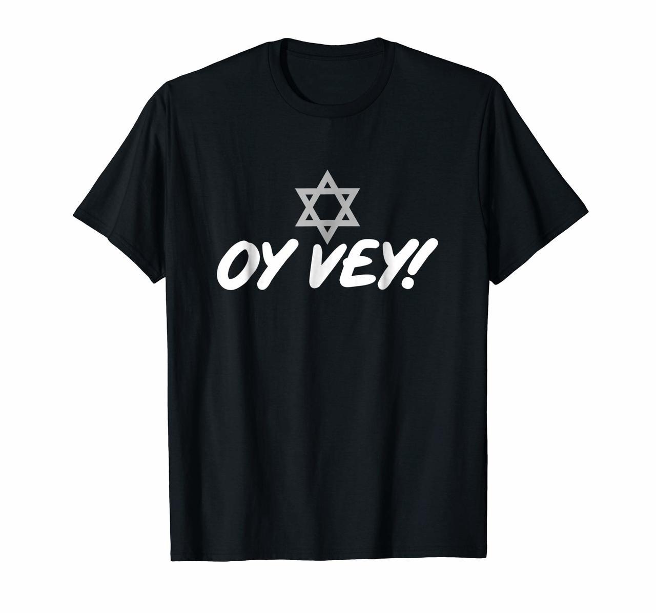Oy Vey Funny Jewish T-Shirt With Star Of David Hoodies