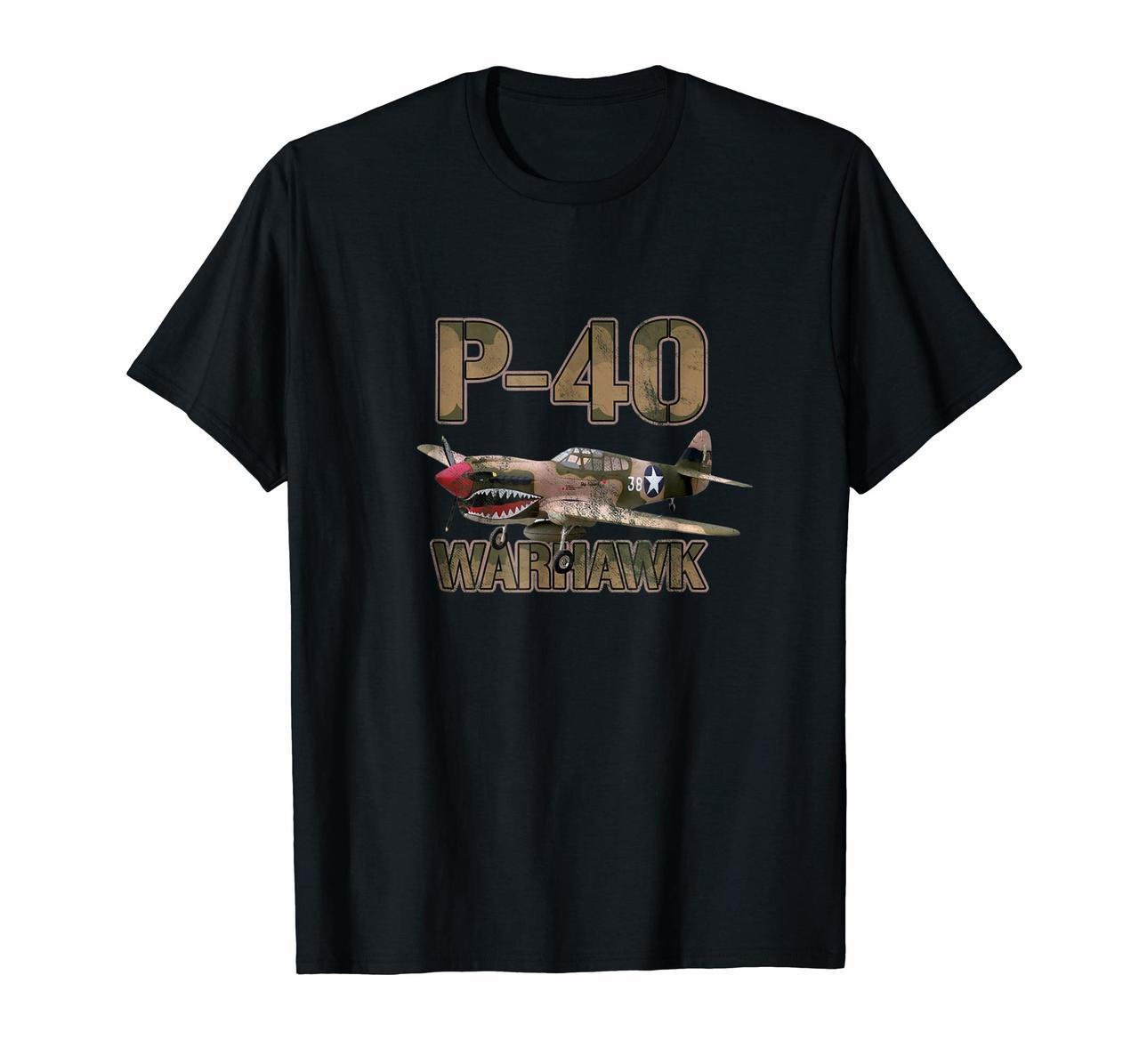 P-40 Warhawk WWII Fighter Tee Gift Aircraft Shirt Gift Hoodies