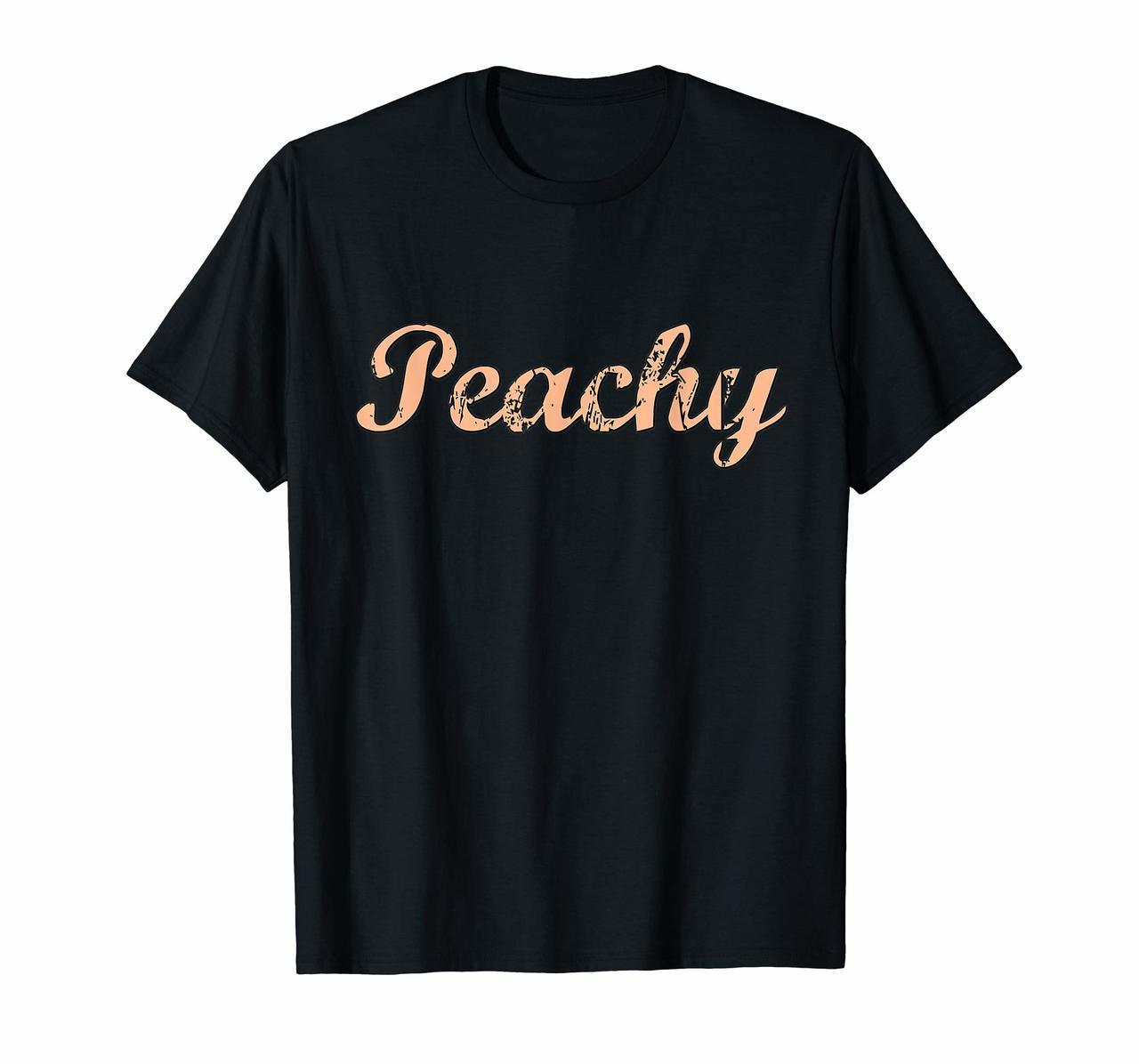 Peachy Vintage Weathered Retro 70s Classic Peach Shirt Hoodies