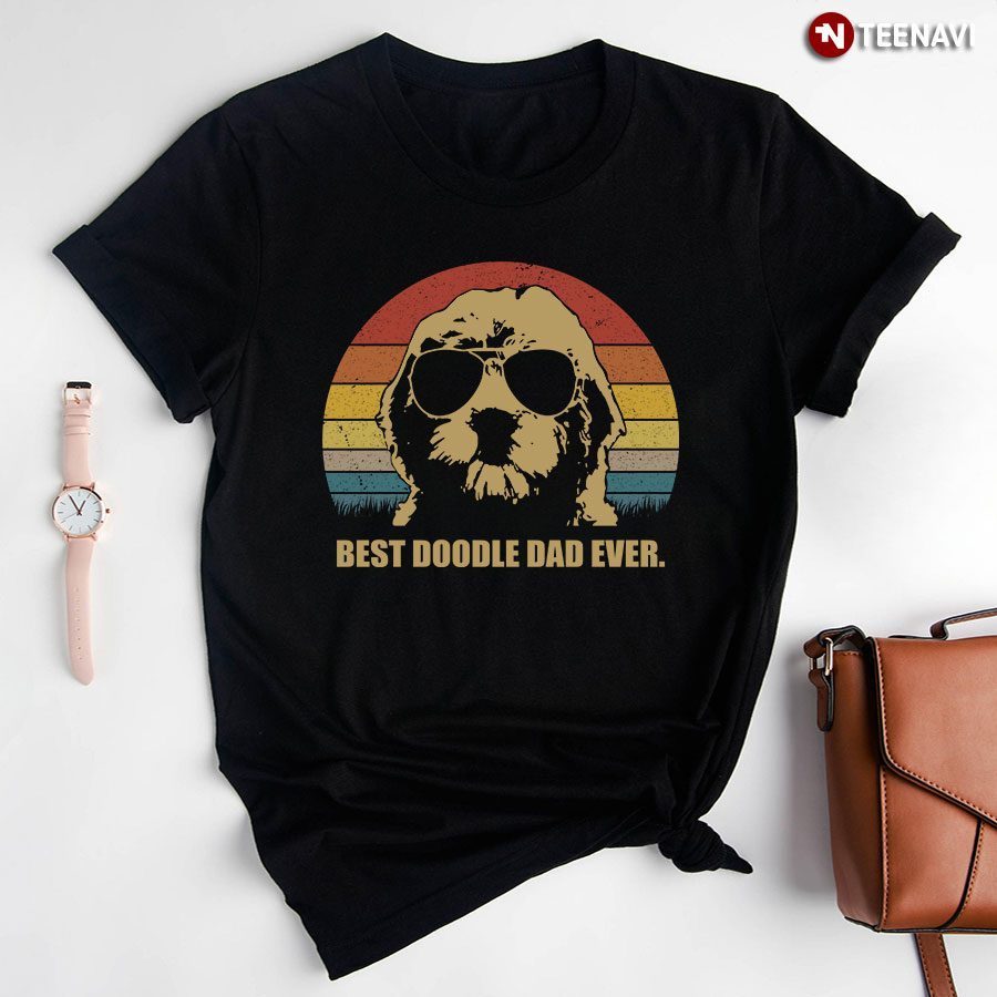 Poodle Best Doodle Dad Ever VintageShirt