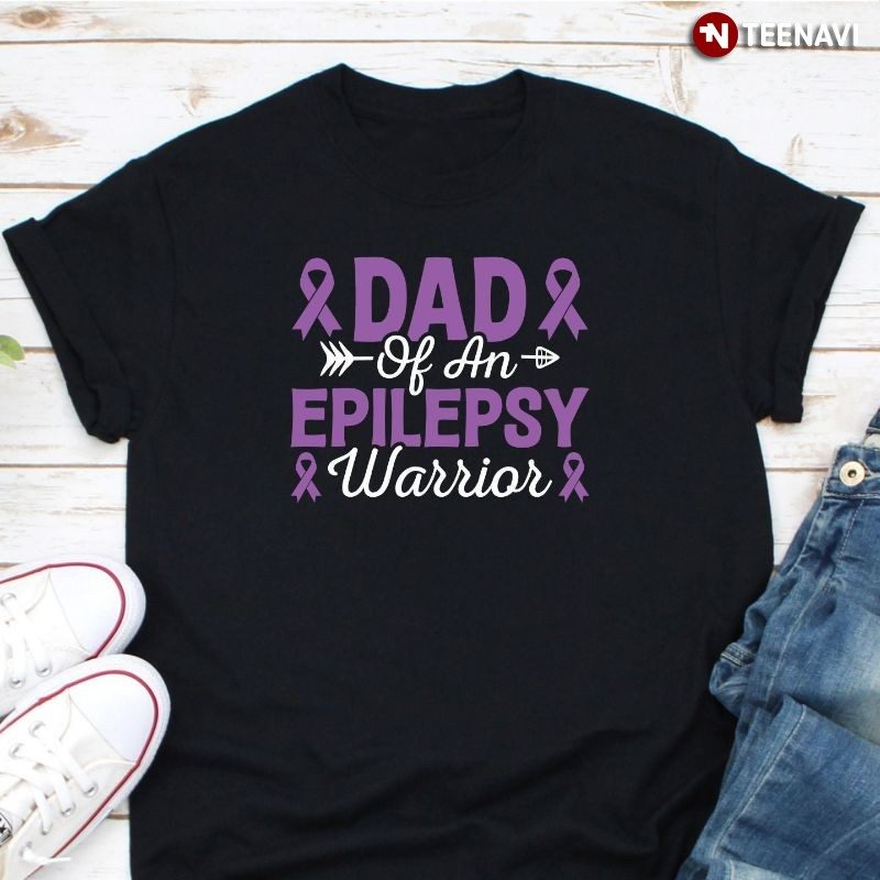Proud Dad Epilepsy Awareness Shirt, Dad Of An Epilepsy WarriorShirt