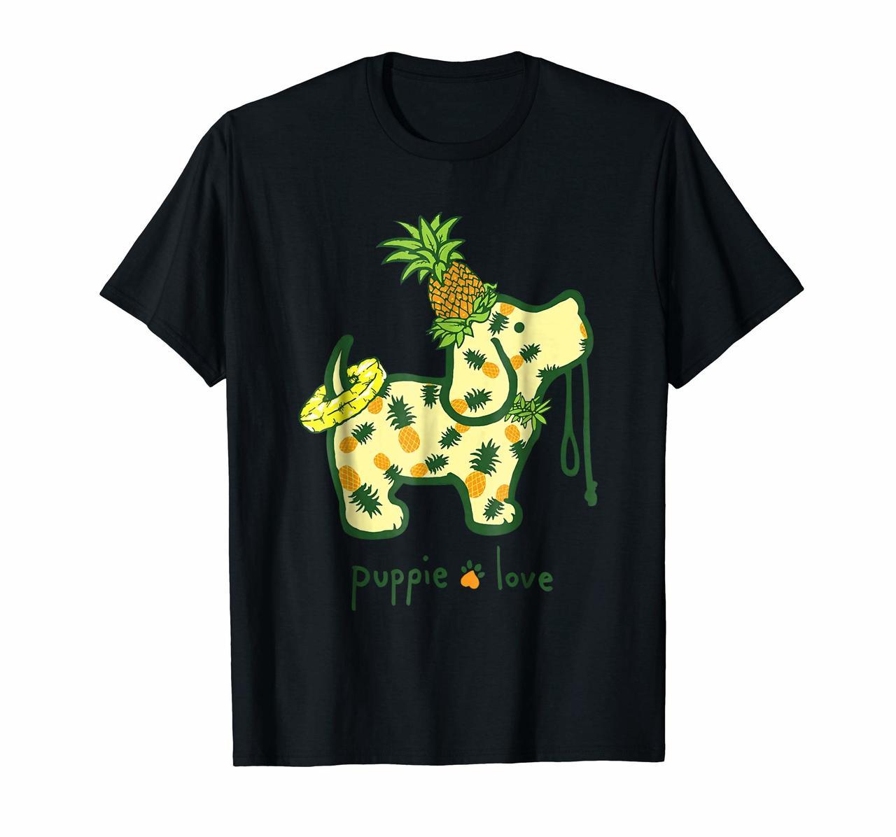 Puppie Love Shirt Pineapple Puppie Shirt For Women Hoodies