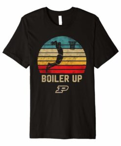 Purdue Boilermakers Retro Basketball T-Shirt - Apparel Hoodies