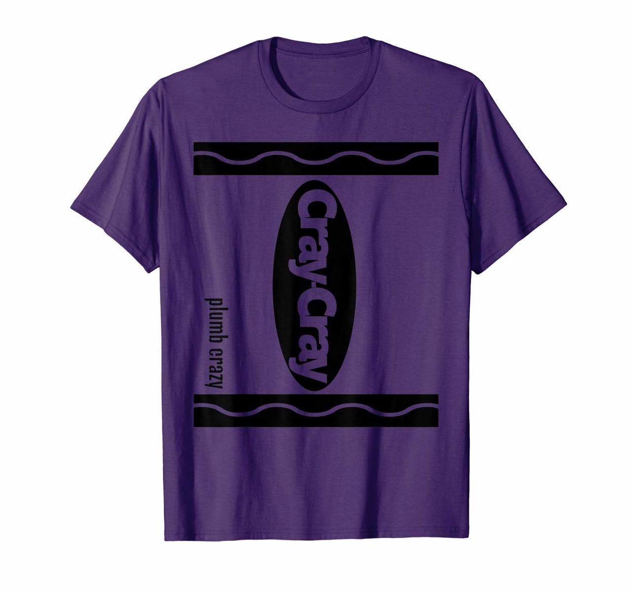 Purple Crayon Halloween Costume Cray-Cray Plumb Crazy Funny T-Shirt Hoodies