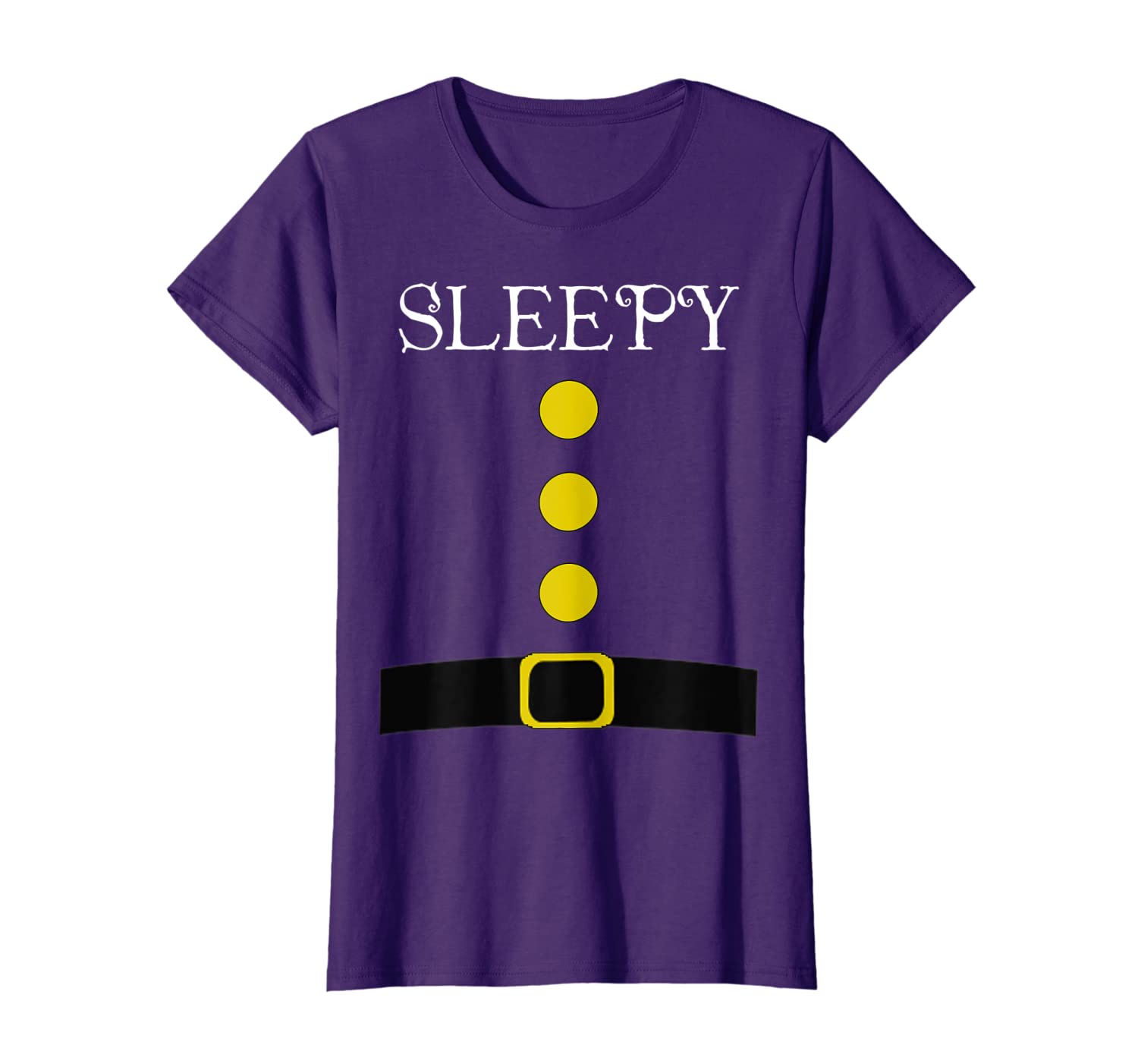 Purple Dwarf Costume Shirts Funny Halloween Gift Idea Sleepy T-Shirt Hoodies