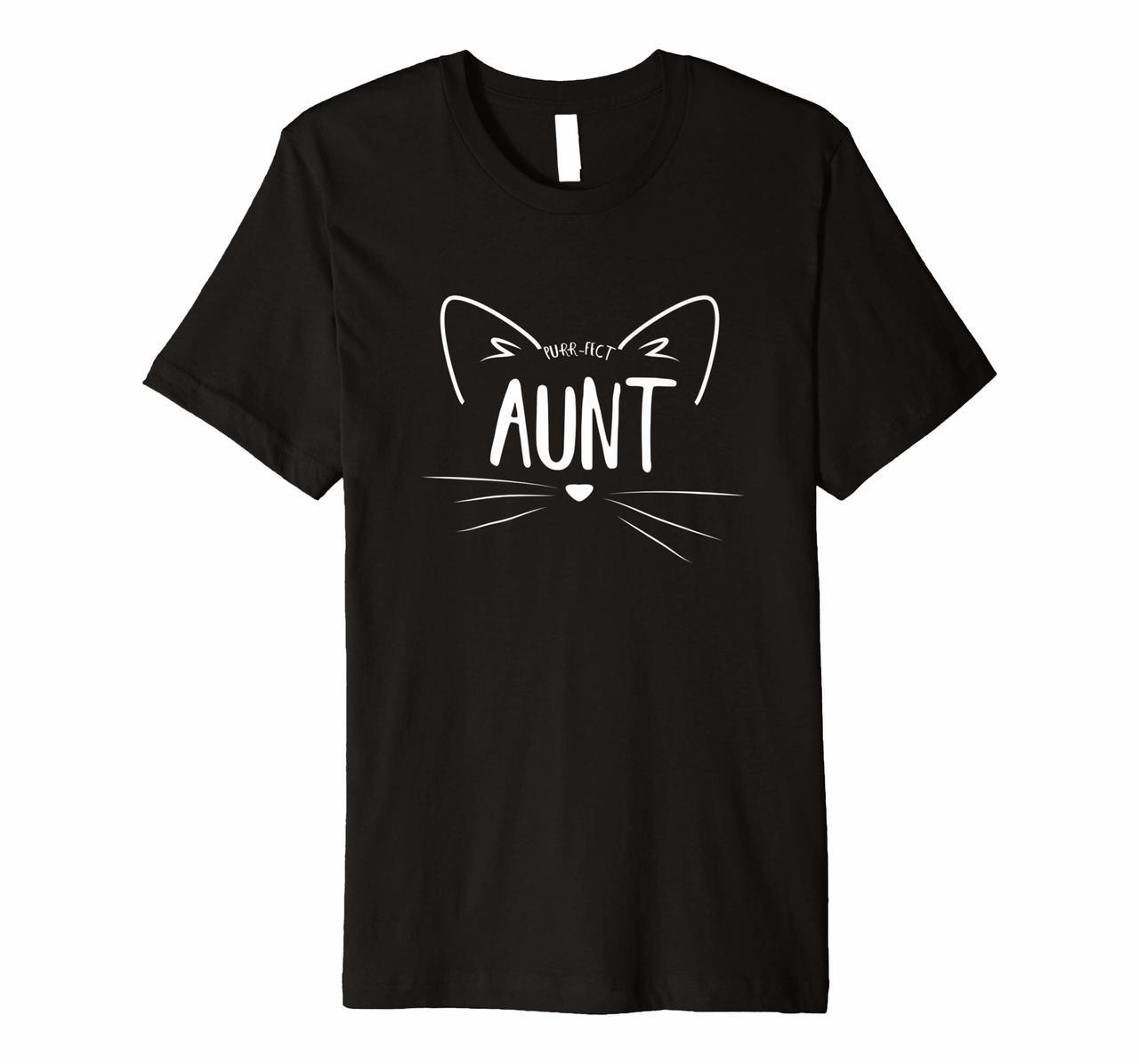 Purr fect Aunt Perfect Auntie Cat Kitty Lover Shirt Hoodies
