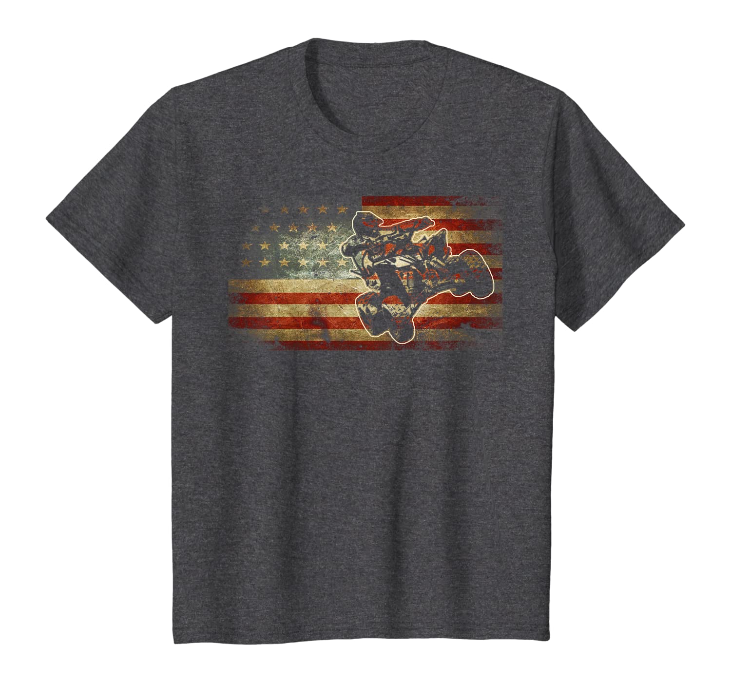 Quad Biker America Flag Gift I Atv Four Wheeler Quad Bike T-Shirt Hoodies