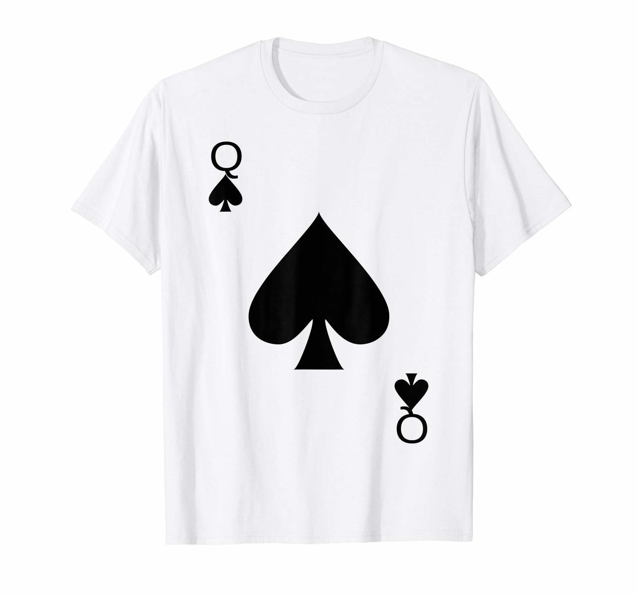 Queen of Spades Deck of Cards Halloween Costume T-Shirt Hoodies