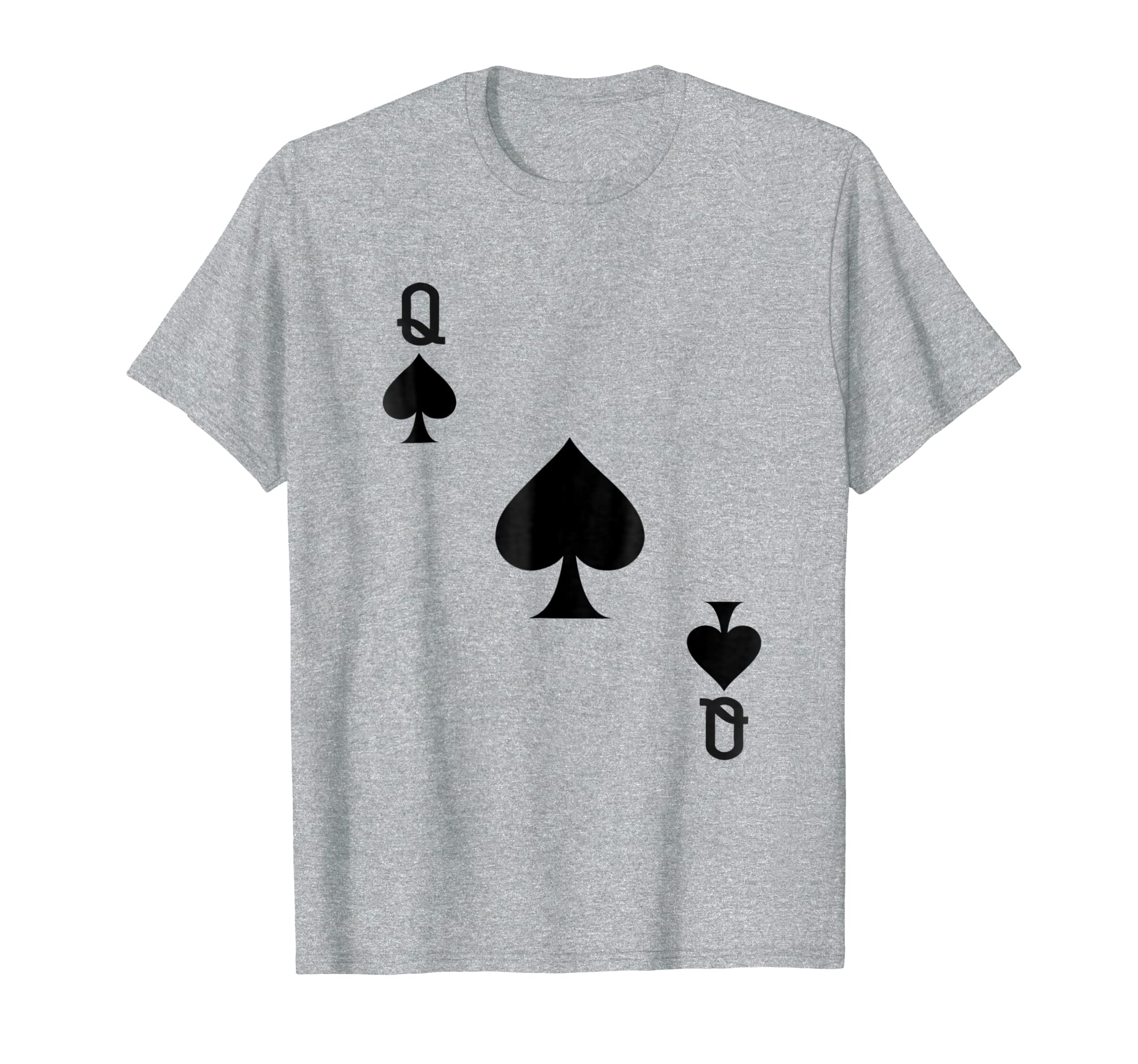 Queen Of Spades T-Shirt Playing Card Tee  Halloween Costume Hoodies