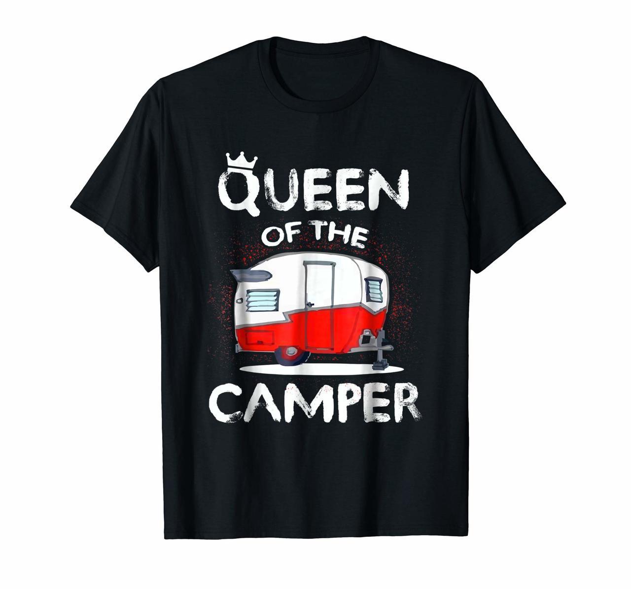 Queen Of The Camper T-shirt - Funny Camping RV Shirt Hoodies