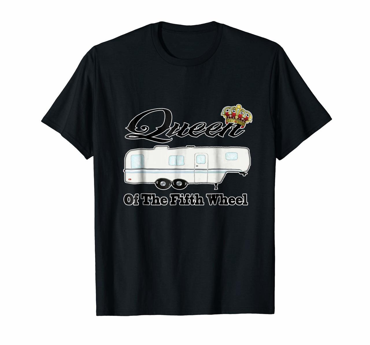 Queen Of The Fifth Wheel Funny Camping T Shirt Hoodies