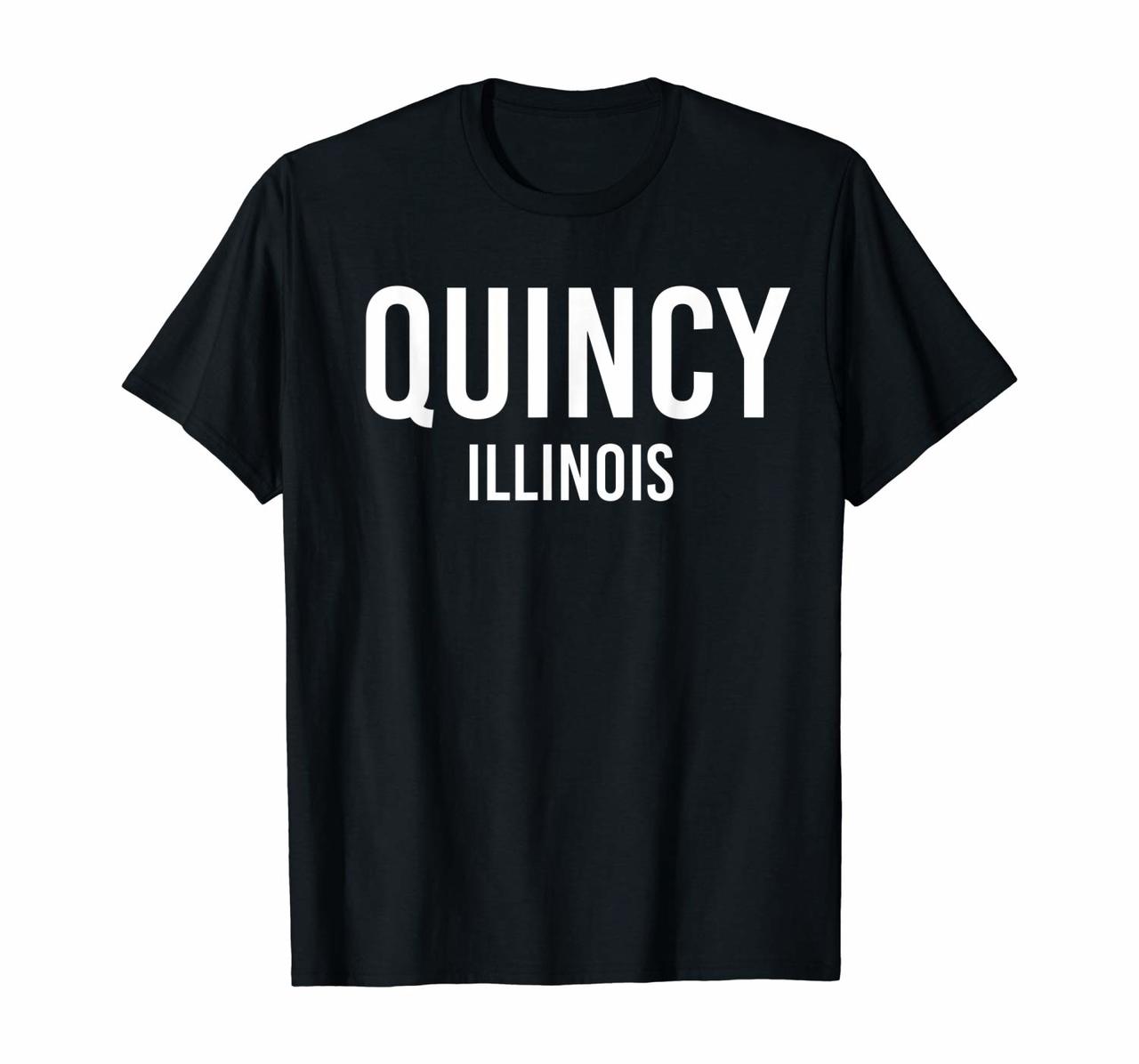 QUINCY ILLINOIS IL USA Patriotic Vintage Sports T-Shirt Hoodies