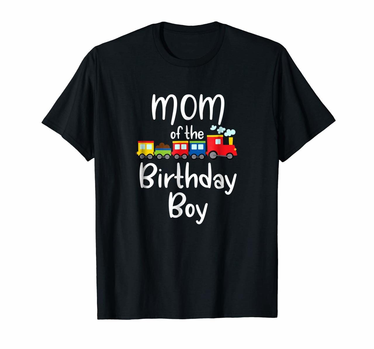 Railroad Birthday Boy Shirts Mom of the Birthday Boy Train Hoodies