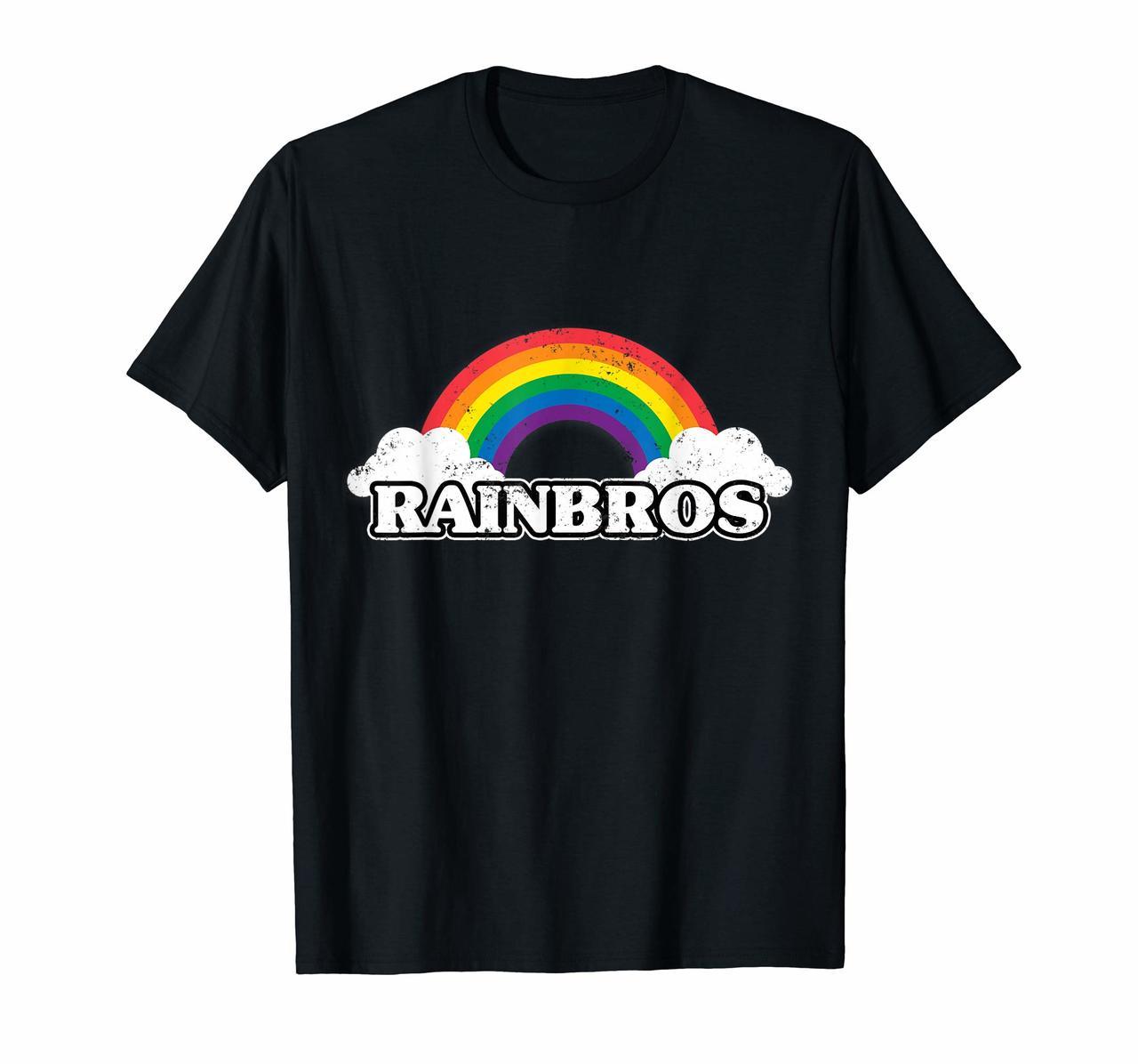 Rainbros Rainbow T Shirt LGBT Gay Pride Month Awareness Gift Hoodies