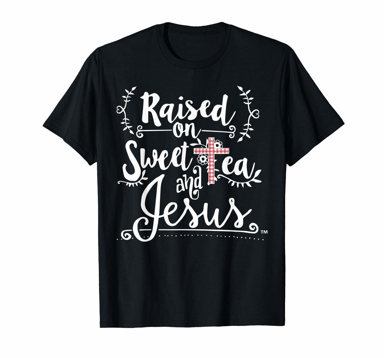 Raised on Sweet Tea  Jesus - Jesus Surfed Christian T-Shirt Hoodies