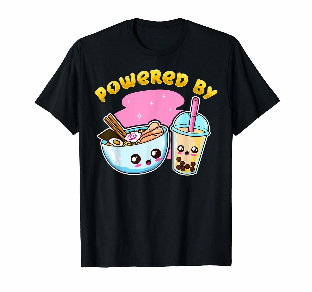 Ramen Bubble Tea T Shirt Boba Japanese Noodles Anime Gift Hoodies