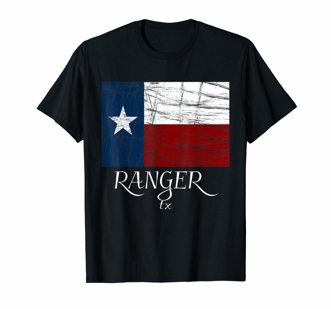 RANGER TX - T-Shirt  City State - Texas Flag Tee Hoodies