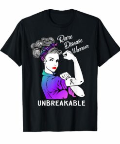 Rare Disease Warrior Unbreakable T-Shirt Awareness Gift Hoodies