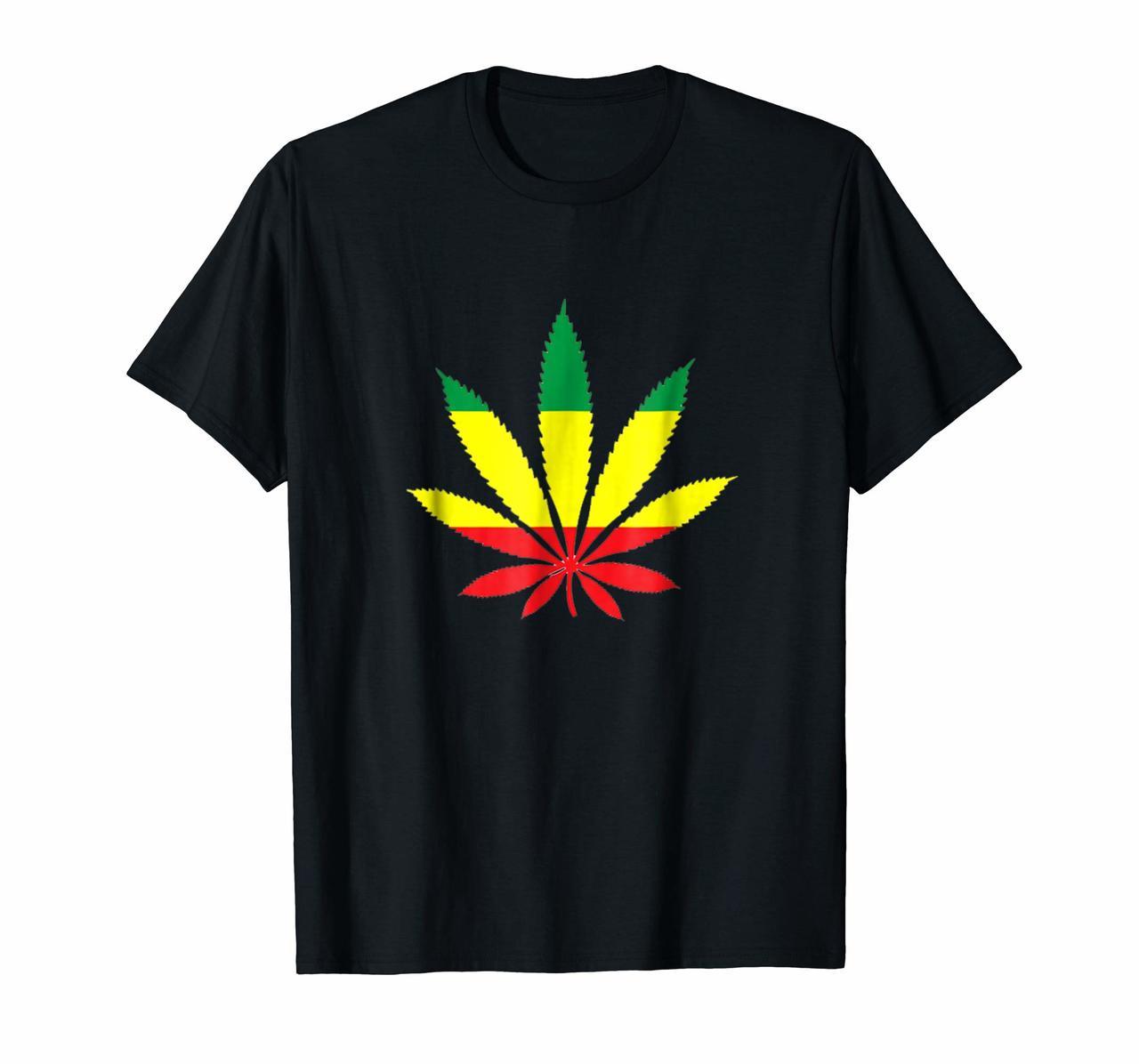 Rasta Jamaican Marijuana Leaf Cannabis Pot Weed T Shirt Hoodies