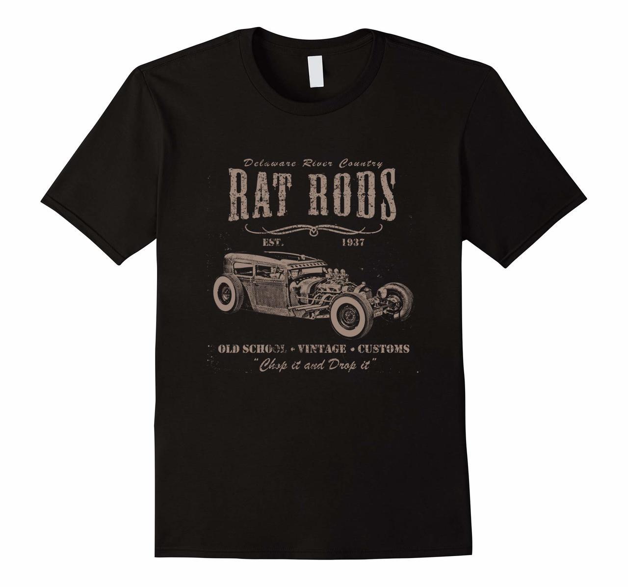 Rat Rods Old School Vintage Customs T-Shirt Hoodies
